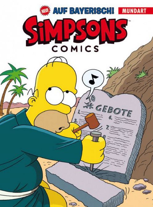 SIMPSONS COMICS MUNDART-BUCH AUF BAYRISCH