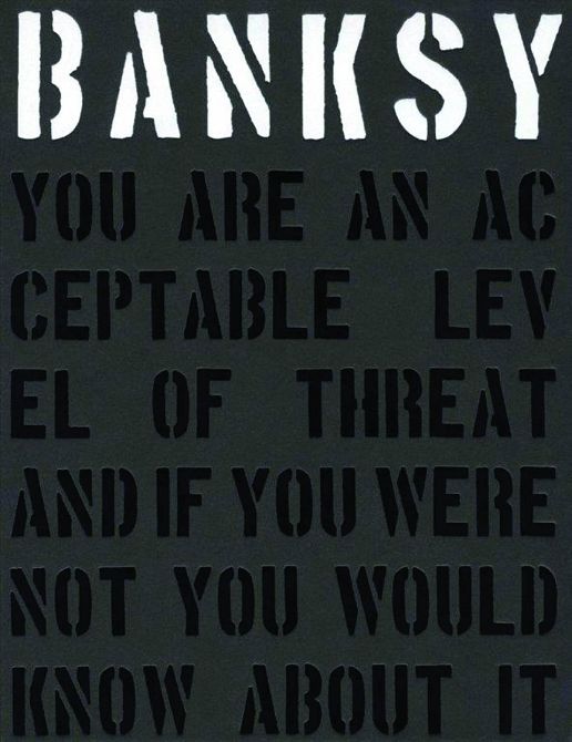 BANKSY YOU ARE ACCEPTABLE LEVEL OF THREAT UPDATED ED HC