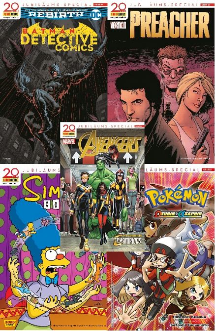 20 JAHRE PANINI COMICS: GRATIS-PAKET 1 20 JAHRE PANINI COMICS: GRATIS-PAKET 1