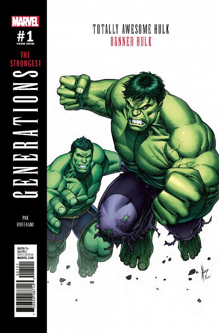 GENERATIONS BANNER HULK & TOTALLY AWESOME HULK #1 GENERATIONS BANNER HULK & TOTALLY AWESOME HULK #1