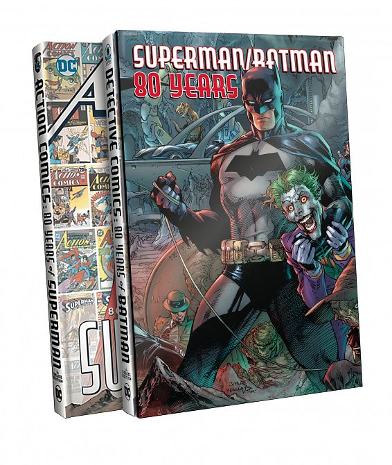 SUPERMAN BATMAN 80 YEARS SLIPCASE SET HC