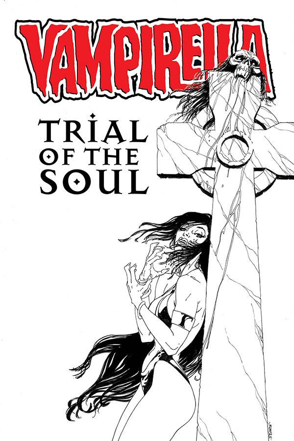 VAMPIRELLA TRIAL OF THE SOUL ONE SHOT CVR B SEARS B&W VAMPIRELLA TRIAL OF THE SOUL ONE SHOT CVR B SEARS B&W