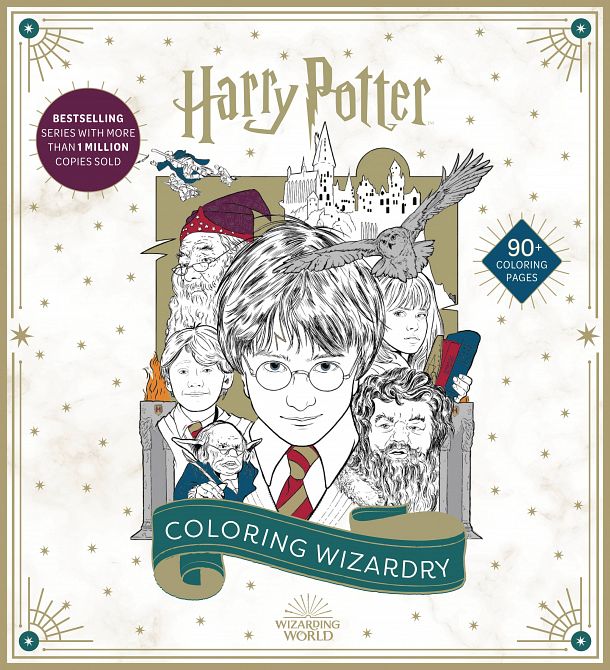 HARRY POTTER COLORING WIZARDRY SC HARRY POTTER COLORING WIZARDRY SC