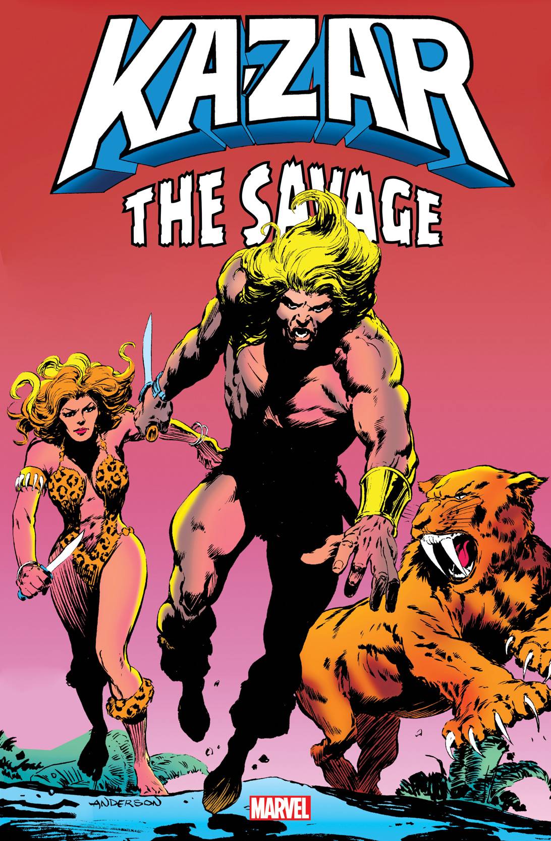 KA-ZAR SAVAGE OMNIBUS HC ANDERSON FIRST ISSUE CVR KA-ZAR SAVAGE OMNIBUS HC ANDERSON FIRST ISSUE CVR