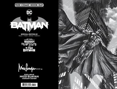 BATMAN SPECIAL FCBD 2021 EDITION (1:20) MICO SUAYAN MONOFOIL VARIANT #1