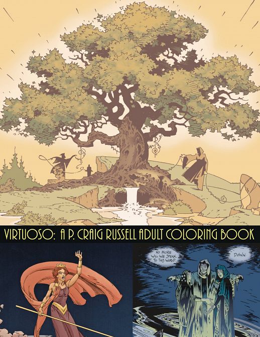 VIRTUOSO P CRAIG RUSSELL ADULT COLORING BOOK SC