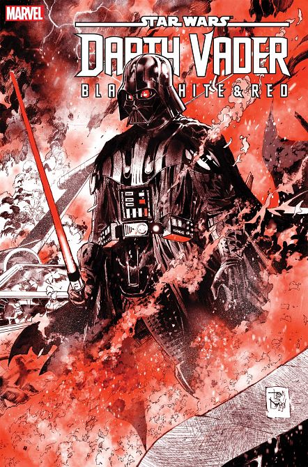 STAR WARS DARTH VADER BLACK WHITE AND RED #4