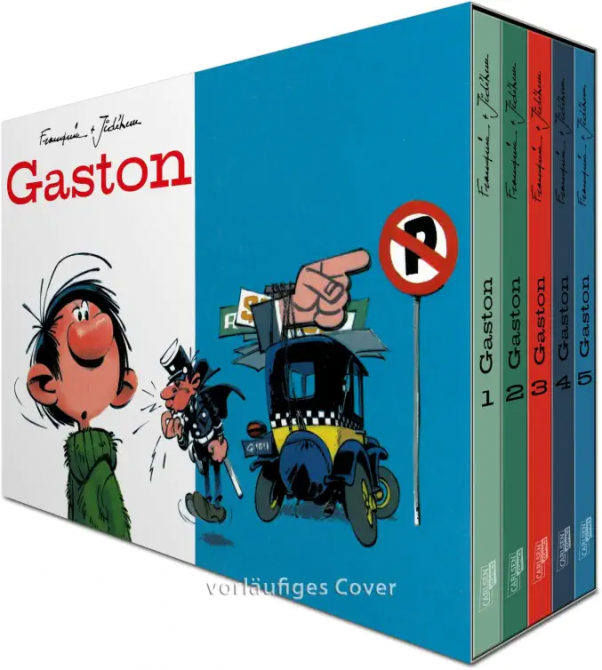 GASTON IM SCHUBER (100 JAHRE FRANQUIN)