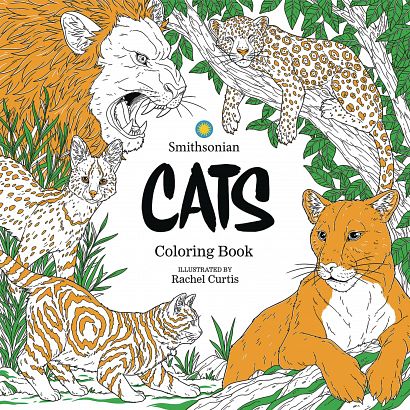 CATS A SMITHSONIAN COLORING BOOK SC CATS A SMITHSONIAN COLORING BOOK SC