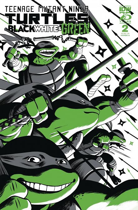 TMNT BLACK WHITE & GREEN #2 TMNT BLACK WHITE & GREEN #2