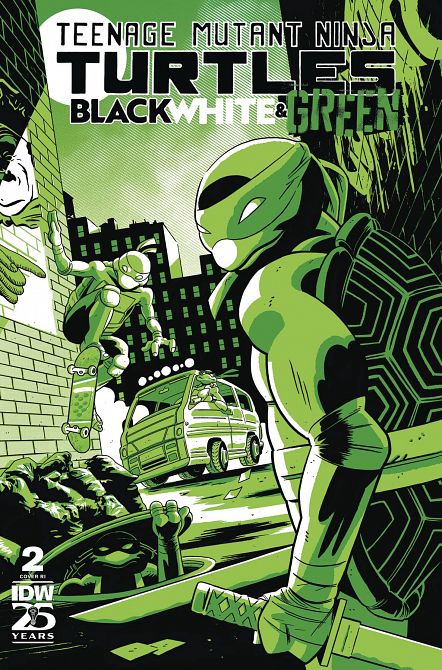 TMNT BLACK WHITE & GREEN #2 TMNT BLACK WHITE & GREEN #2