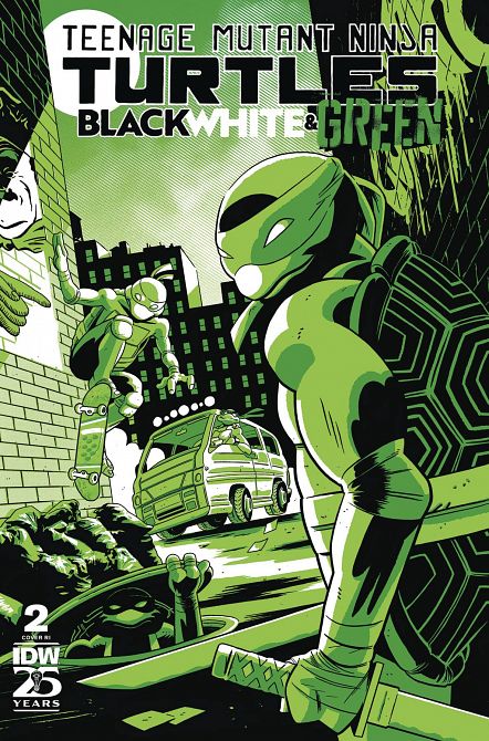 TMNT BLACK WHITE & GREEN #2