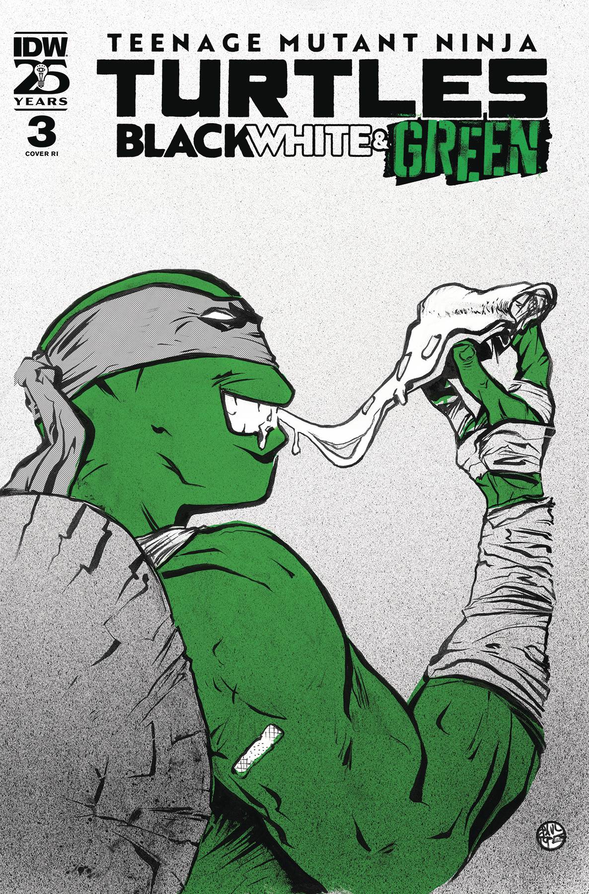 TMNT BLACK WHITE & GREEN #3 TMNT BLACK WHITE & GREEN #3