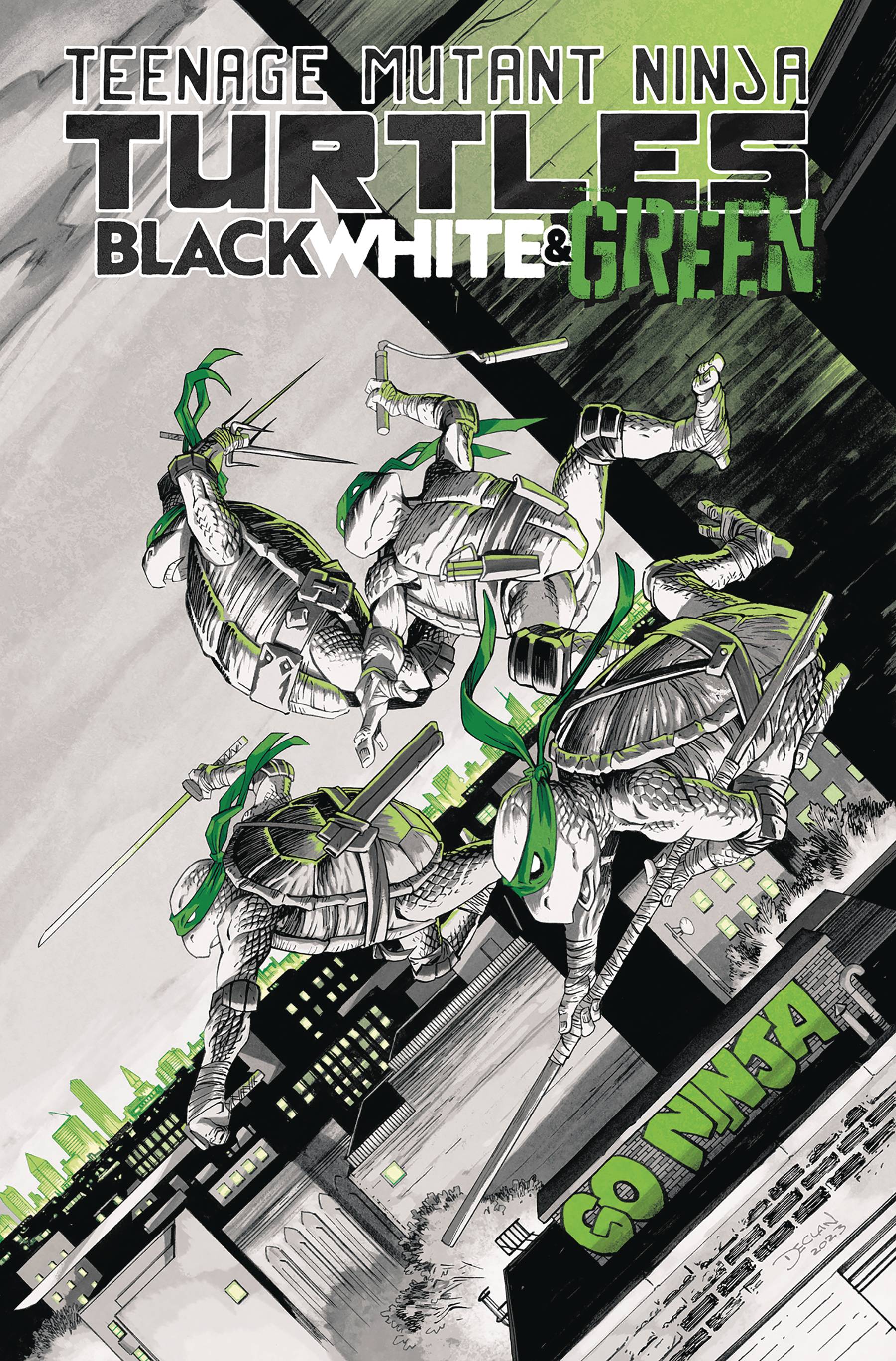 TMNT BLACK WHITE & GREEN TP TMNT BLACK WHITE & GREEN TP