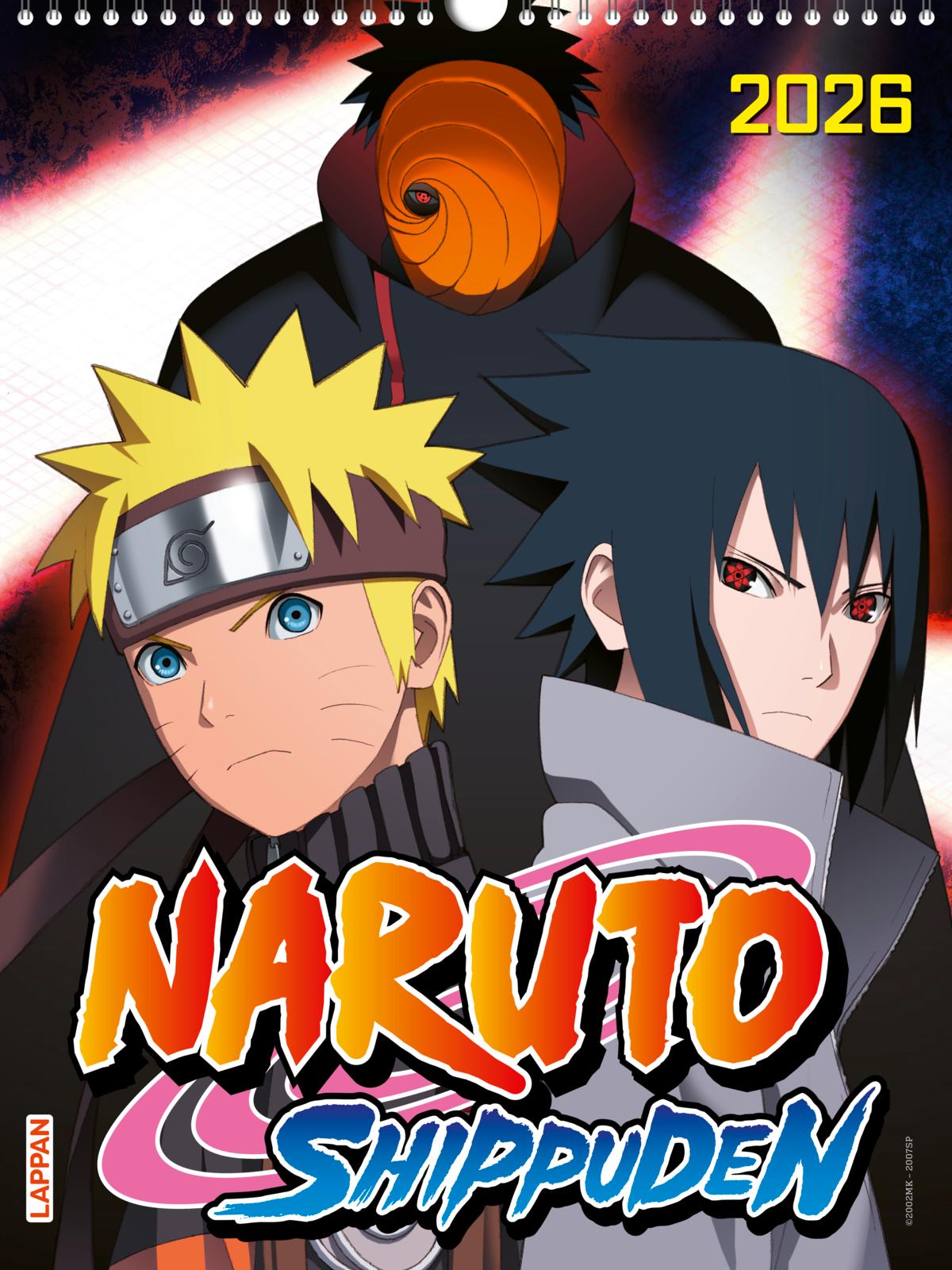 NARUTO SHIPPUDEN POSTERKALENDER #2026