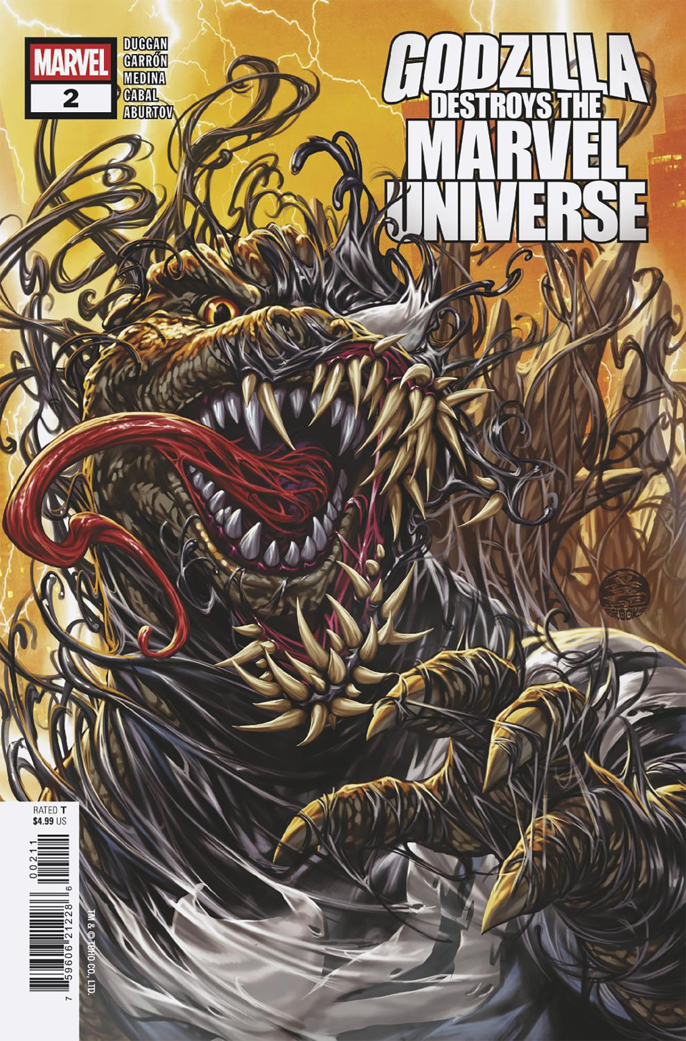 GODZILLA DESTROYS THE MARVEL UNIVERSE #2 GODZILLA DESTROYS THE MARVEL UNIVERSE #2