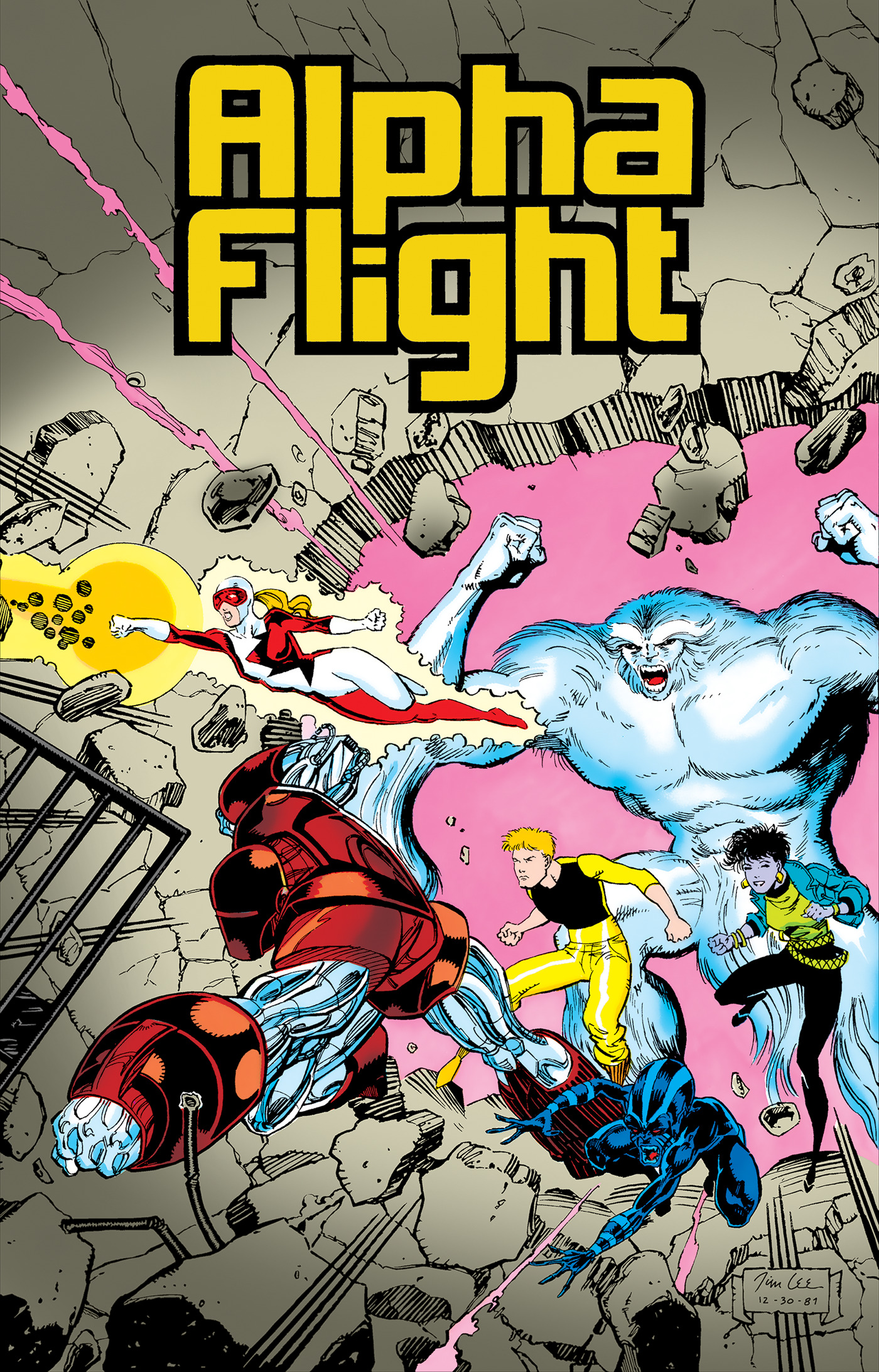 ALPHA FLIGHT BY MANTLO & LEE OMNIBUS HC JIM LEE CVR