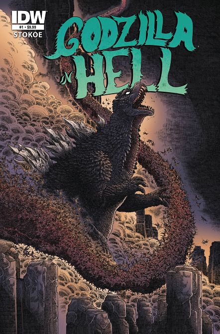 GOZILLA 70TH ANNIV FOIL CLASSIC GODZILLA IN HELL #1 GOZILLA 70TH ANNIV FOIL CLASSIC GODZILLA IN HELL #1