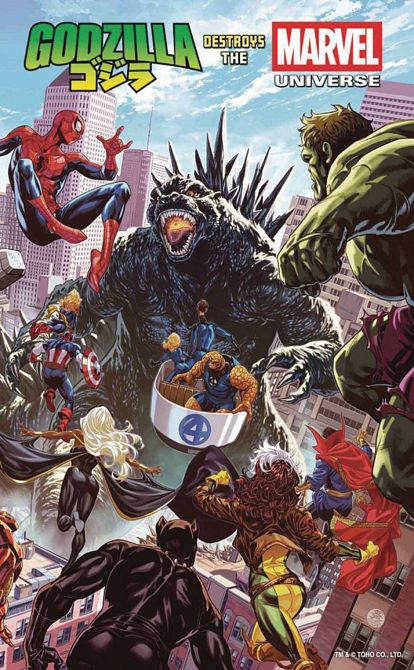 DF GODZILLA DESTROYS THE MARVEL UNIVERSE #1 DF GODZILLA DESTROYS THE MARVEL UNIVERSE #1