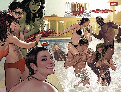 DF MARVEL SWIMSUIT SPECIAL FRIENDS FOES RIVALS #1 DF MARVEL SWIMSUIT SPECIAL FRIENDS FOES RIVALS #1