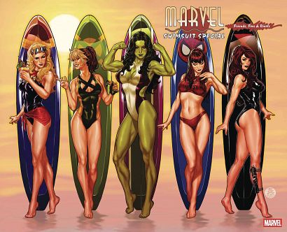 DF MARVEL SWIMSUIT SPECIAL FRIENDS FOES RIVALS #1 DF MARVEL SWIMSUIT SPECIAL FRIENDS FOES RIVALS #1
