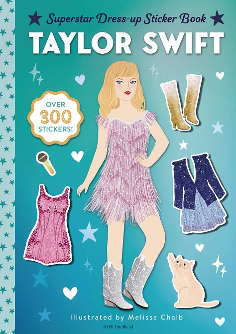 TAYLOR SWIFT SUPERSTAR DRESS UP STICKER BOOK SC TAYLOR SWIFT SUPERSTAR DRESS UP STICKER BOOK SC