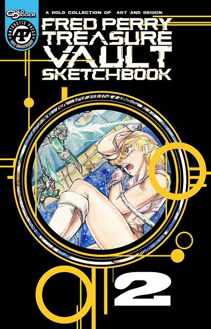 FRED PERRY TREASURE VAULT SKETCHBOOK 2 CVR B GOLD FOIL FRED PERRY TREASURE VAULT SKETCHBOOK 2 CVR B GOLD FOIL