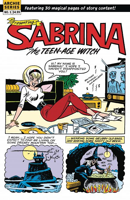 SABRINA THE TEENAGE WITCH MAGIC UNLEASHED OS CVR B RETRO ART SABRINA THE TEENAGE WITCH MAGIC UNLEASHED OS CVR B RETRO ART