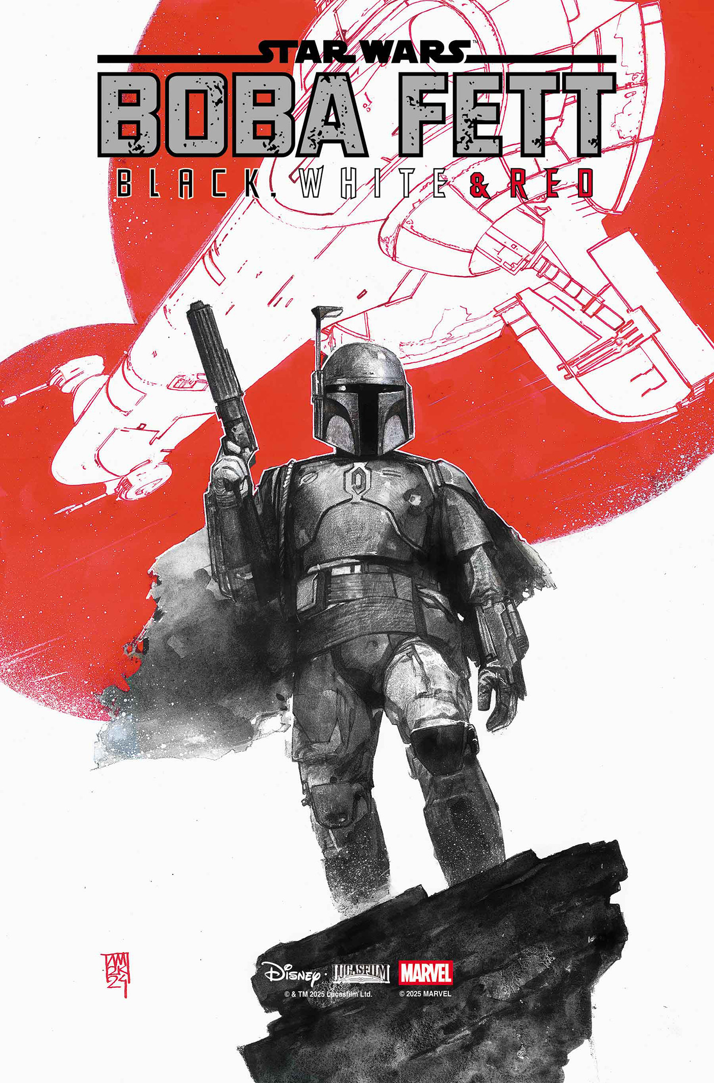 STAR WARS BOBA FETT - BLACK, WHITE & RED #01 STAR WARS BOBA FETT - BLACK, WHITE & RED #01