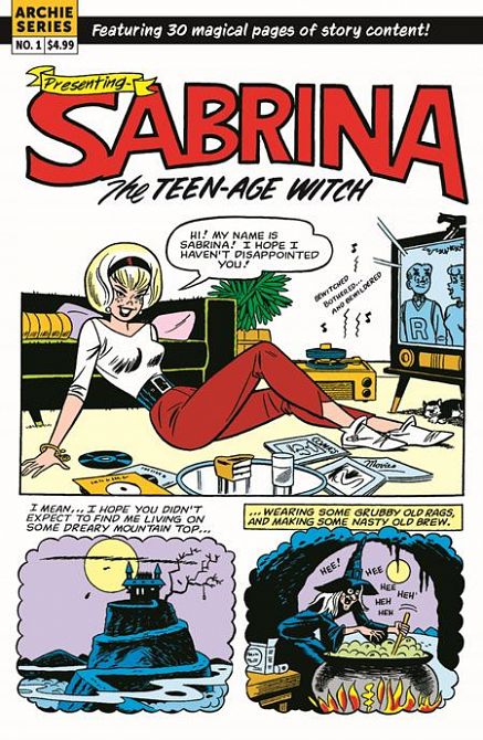 SABRINA THE TEENAGE WITCH MAGIC UNLEASHED (ONE SHOT) CVR B DAN DECARLO RETRO ART VARIANT #1 SABRINA THE TEENAGE WITCH MAGIC UNLEASHED (ONE SHOT) CVR B DAN DECARLO RETRO ART VARIANT #1