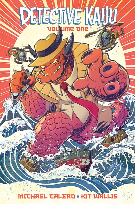 DETECTIVE KAIJU TP VOL 01 CVR B JON SOMMARIVA VARIANT Limited to 1000 Copies Allocations May Occur