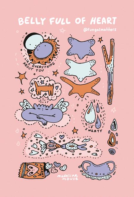 BELLY FULL OF HEART STICKER SHEET #1 BELLY FULL OF HEART STICKER SHEET #1