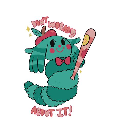 LUCKY CAP SCOUT WORMY STICKER #1 LUCKY CAP SCOUT WORMY STICKER #1