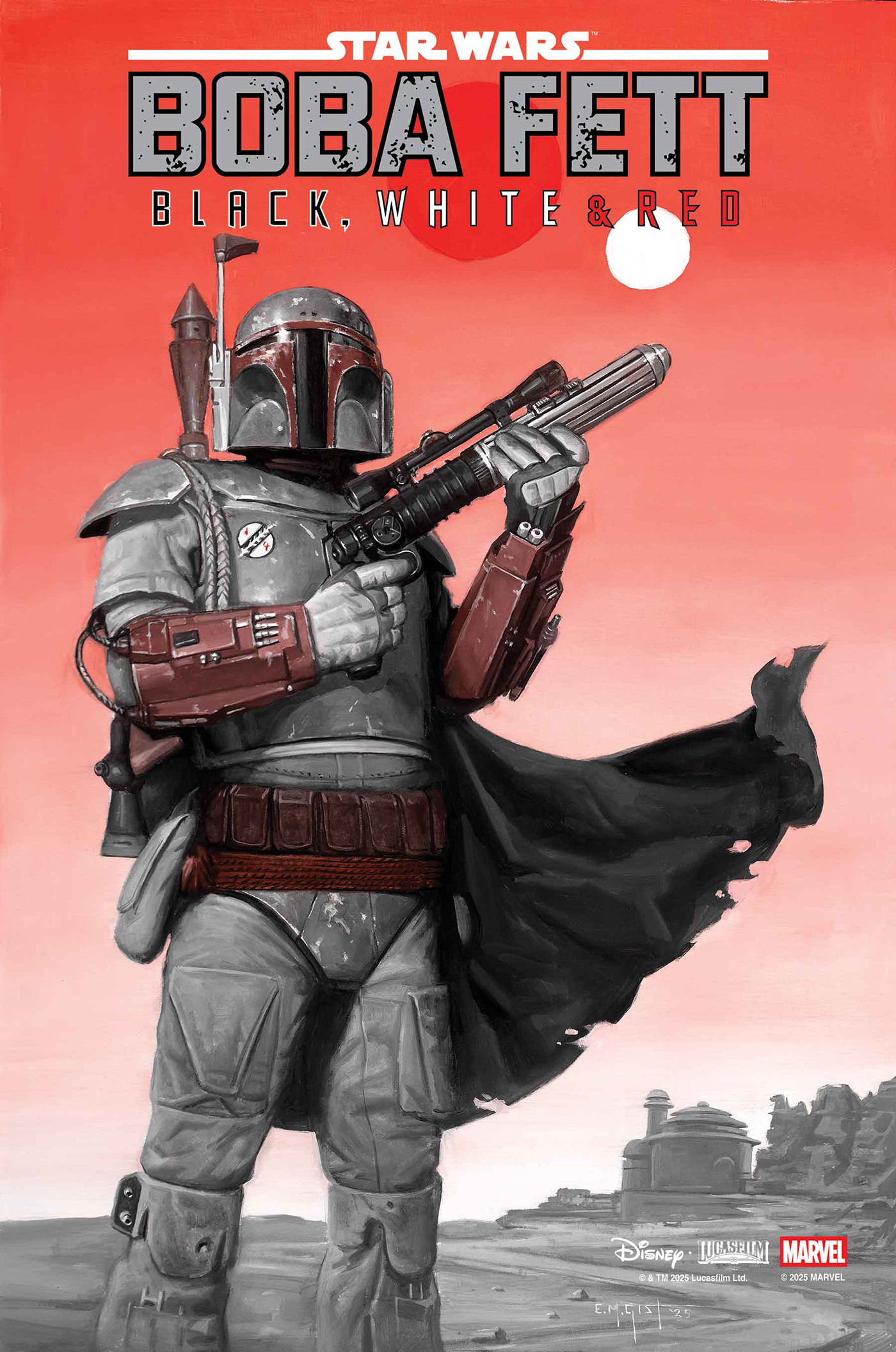 STAR WARS BOBA FETT - BLACK, WHITE & RED #03
