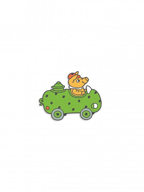 RICHARD SCARRY PICKLE CAR ENAMEL PIN RICHARD SCARRY PICKLE CAR ENAMEL PIN
