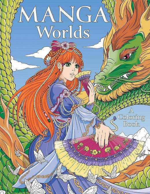MANGA WORLDS COLORING BOOK SC MANGA WORLDS COLORING BOOK SC