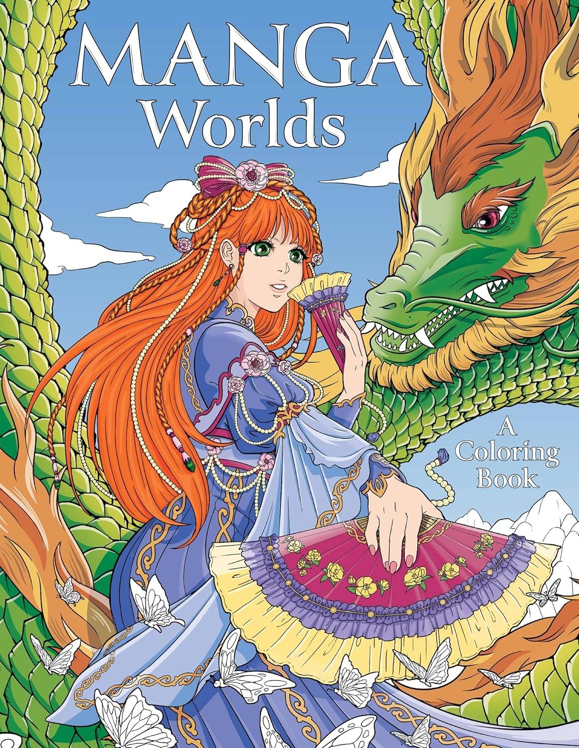 MANGA WORLDS COLORING BOOK SC MANGA WORLDS COLORING BOOK SC