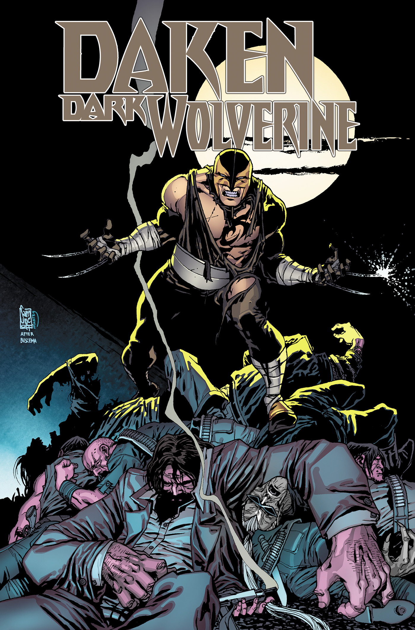 DAKEN DARK WOLVERINE OMNIBUS GIUSEPPE CAMUNCOLI COVER [DM ONLY] HC