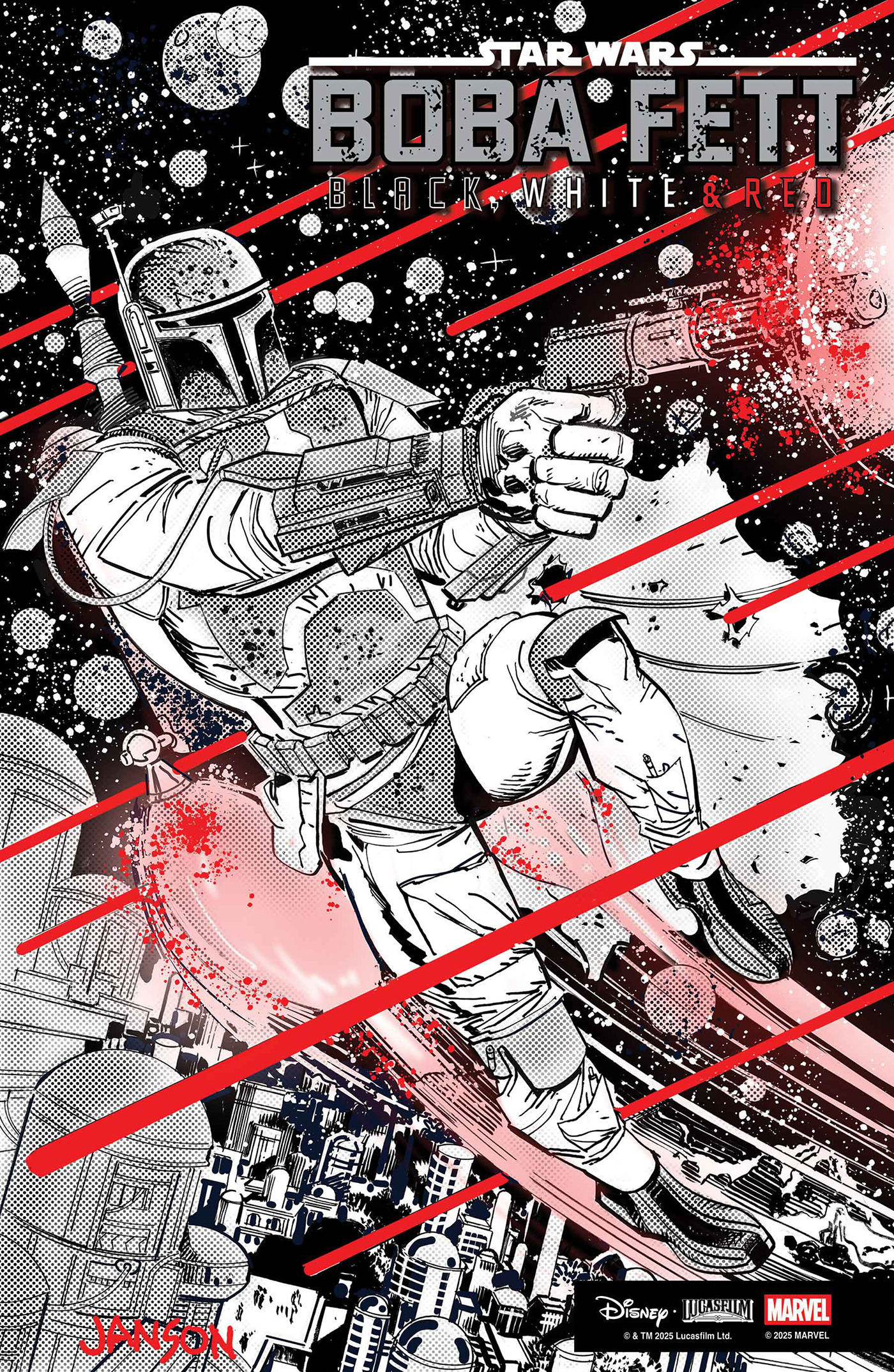 STAR WARS BOBA FETT - BLACK, WHITE & RED #04 STAR WARS BOBA FETT - BLACK, WHITE & RED #04