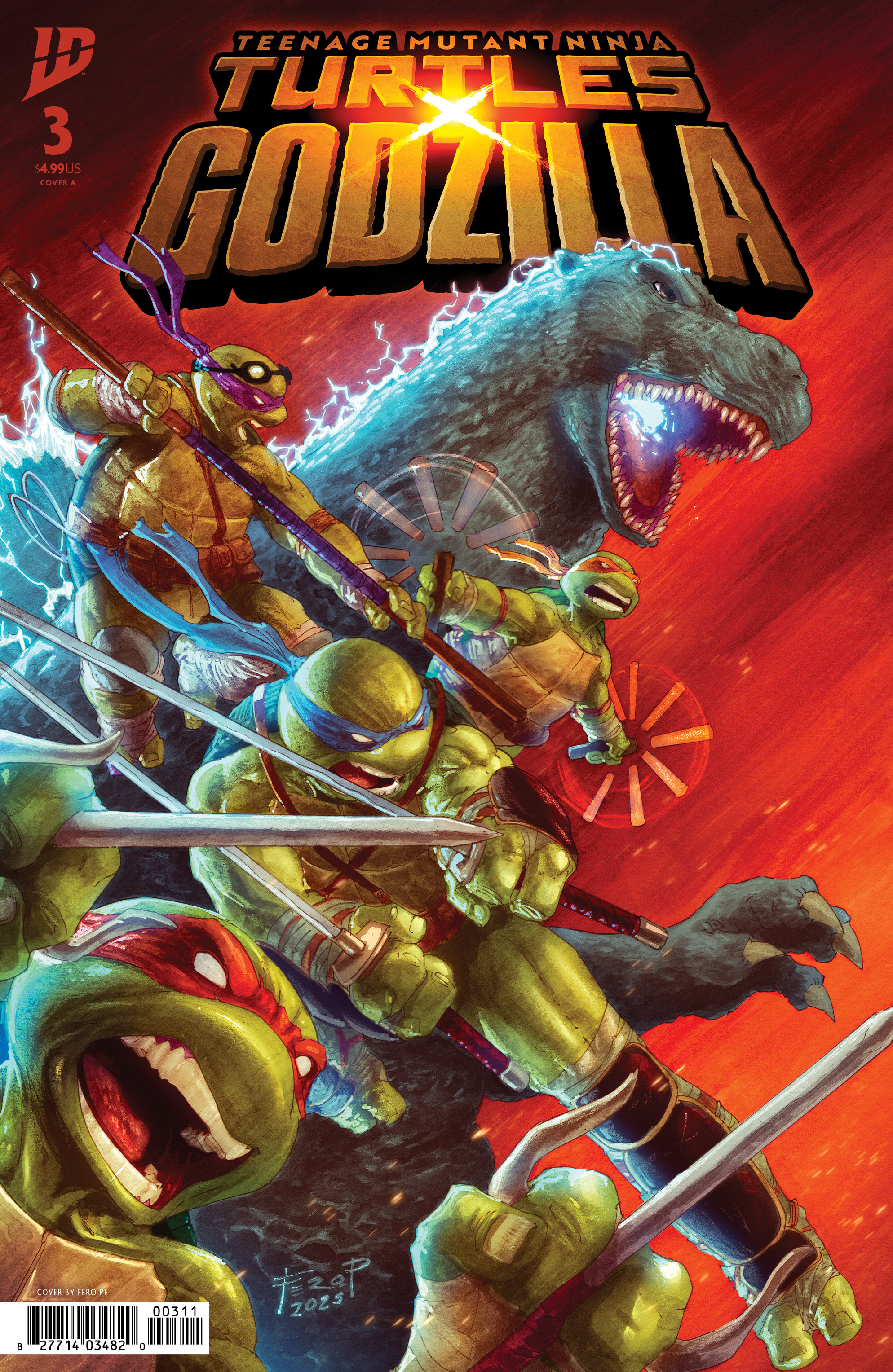 TEENAGE MUTANT NINJA TURTLES X GODZILLA #03