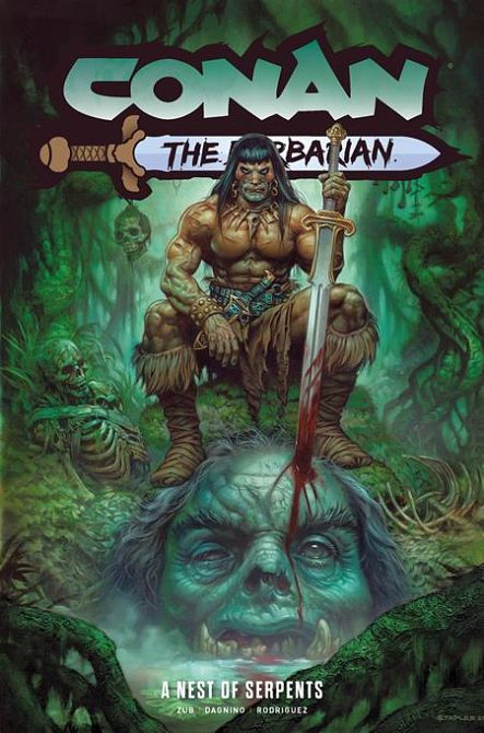 CONAN THE BARBARIAN TP VOL 06 A NEST OF SERPENTS DIRECT MARKET EDITION GREG STAPLES CVR