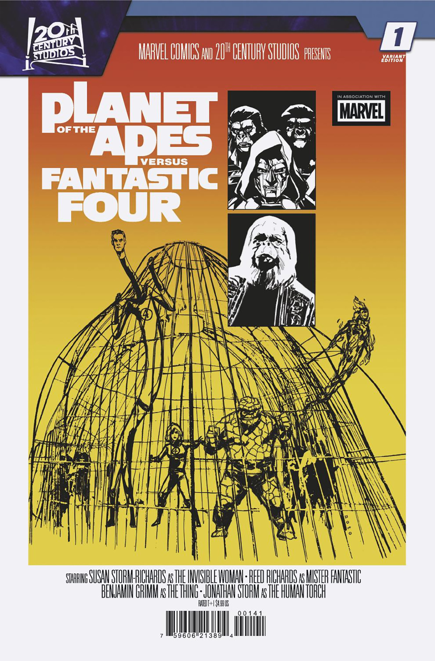PLANET OF THE APES VS. FANTASTIC FOUR #01