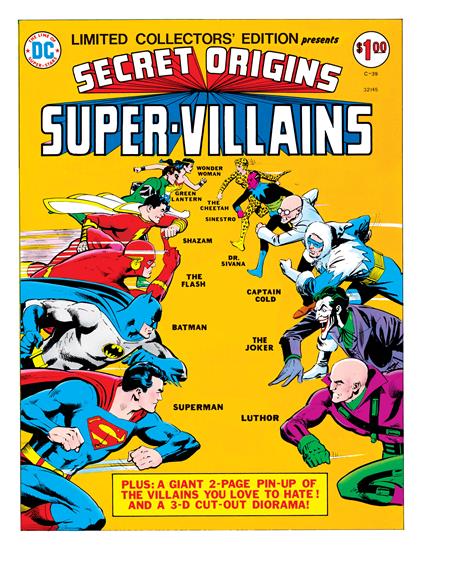 LIMITED COLLECTORS EDITION #39 SECRET ORIGINS SUPER-VILLAINS FACSIMILE EDITION #39