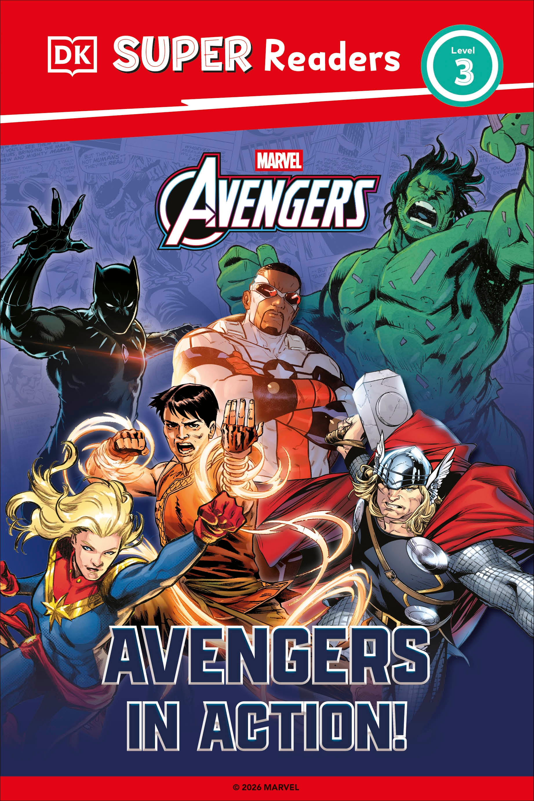 DK SUPER READERS LEVEL 03 MARVEL AVENGERS IN ACTION HC
