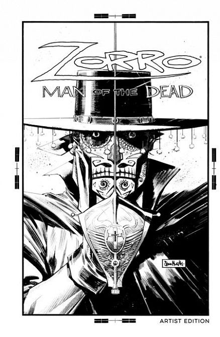 ZORRO HC VOL 01 MAN OF THE DEAD ARTIST EDITION B&W (Allocations May Occur)