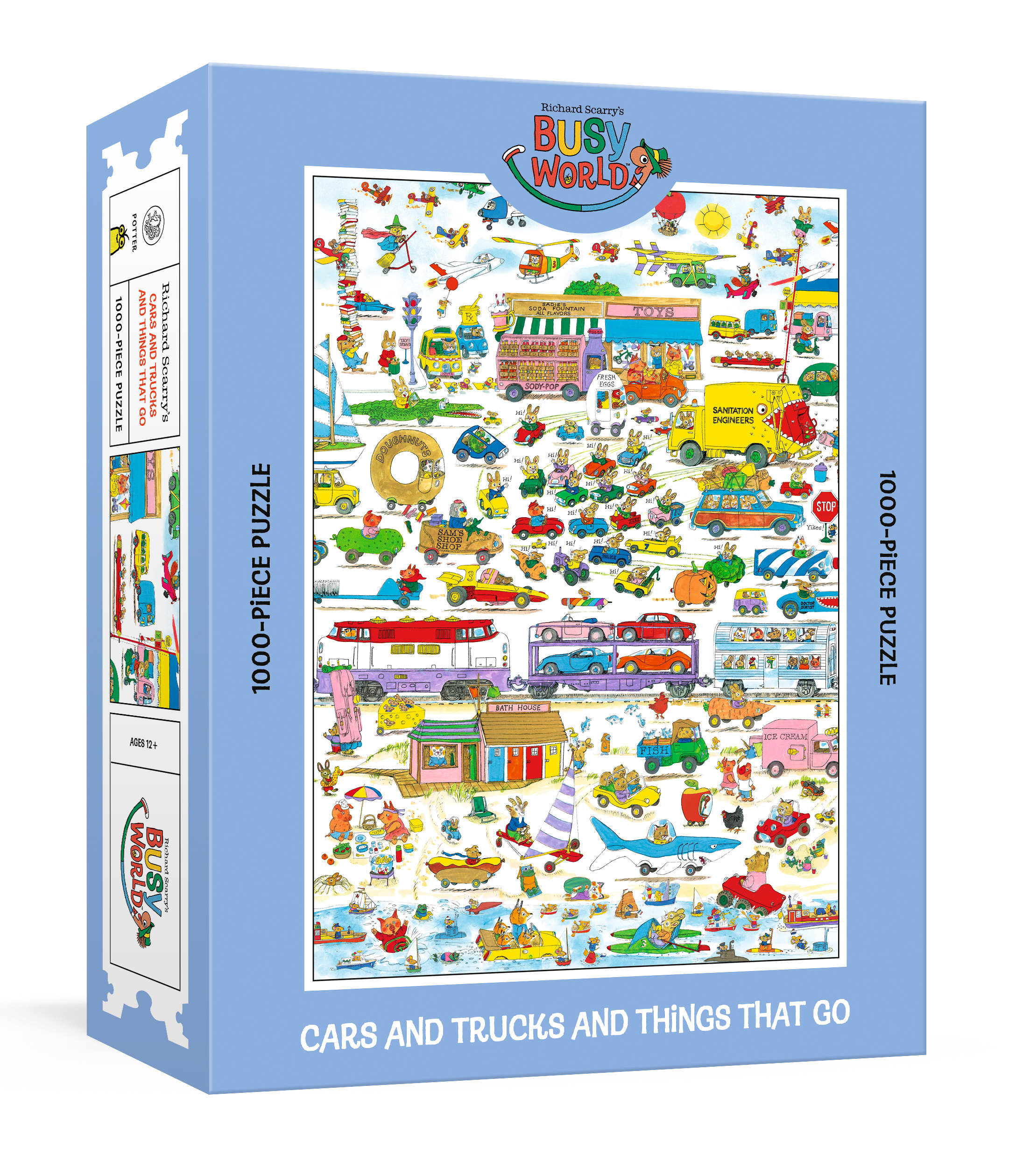RICHARD SCARRY'S CARS AND TRUCKS AND THINGS THAT GO 1000-PIECE PUZZLE