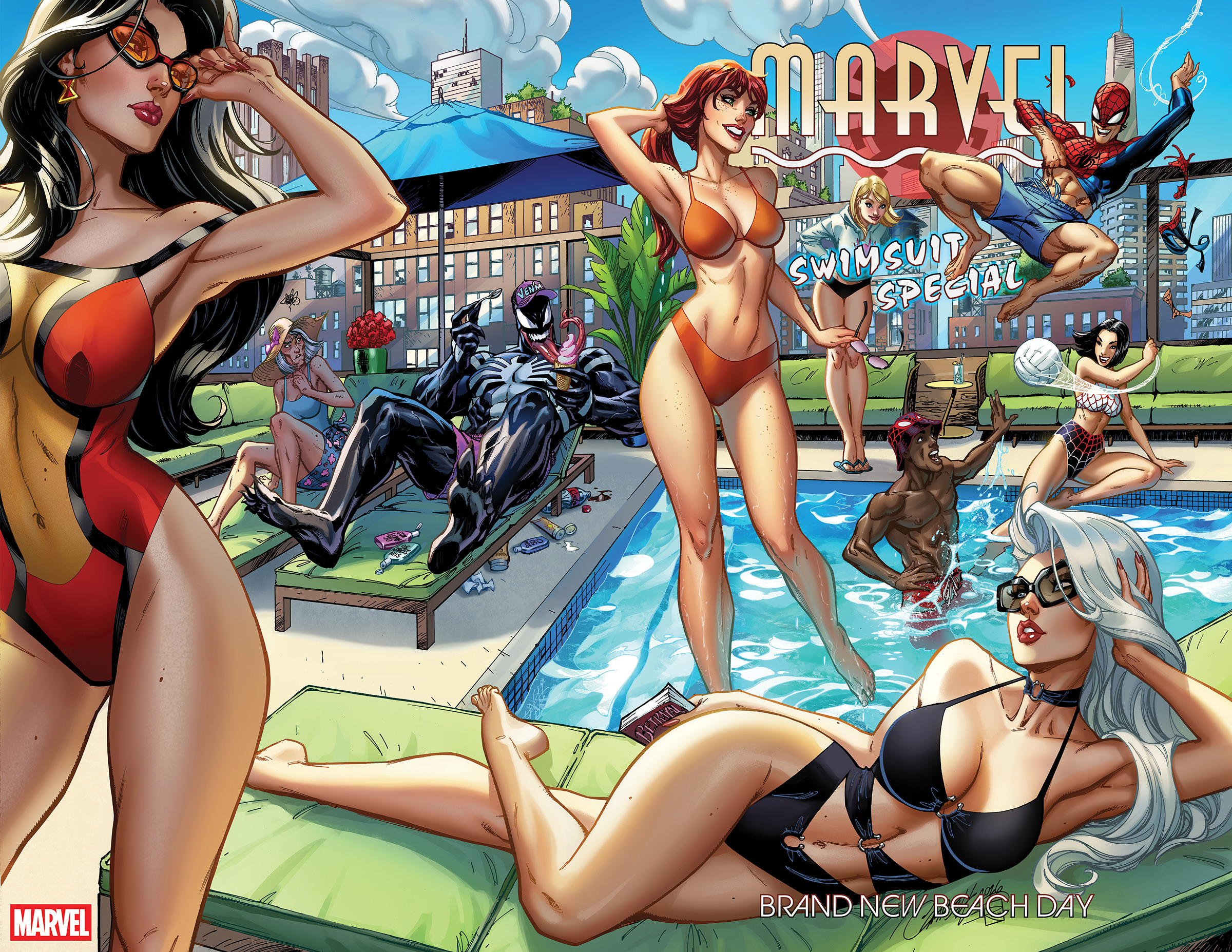 MARVEL SWIMSUIT SPECIAL BRAND NEW BEACH DAY #01