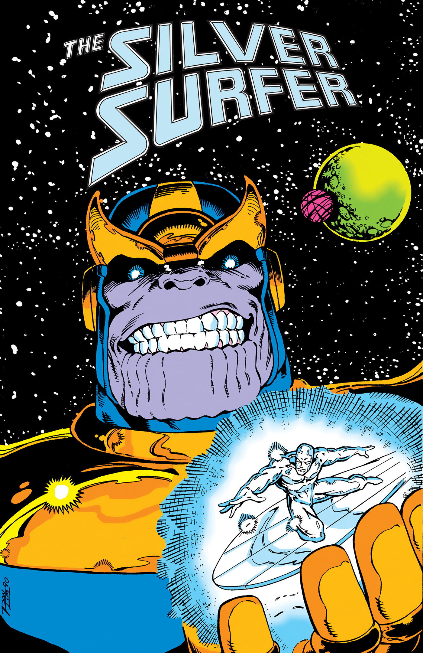 SILVER SURFER THE INFINITY GAUNTLET OMNIBUS RON LIM MARVEL AGE COVER [DM ONLY] HC