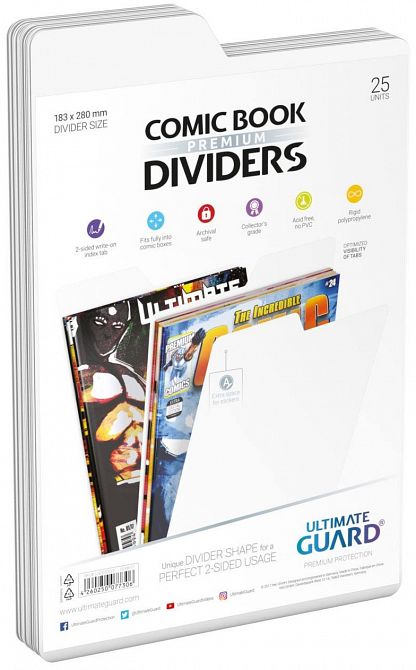 Ultimate Guard Premium Comic Book Dividers Weiß (25)