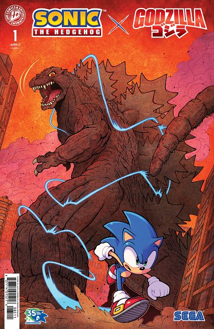 SONIC THE HEDGEHOG X GODZILLA